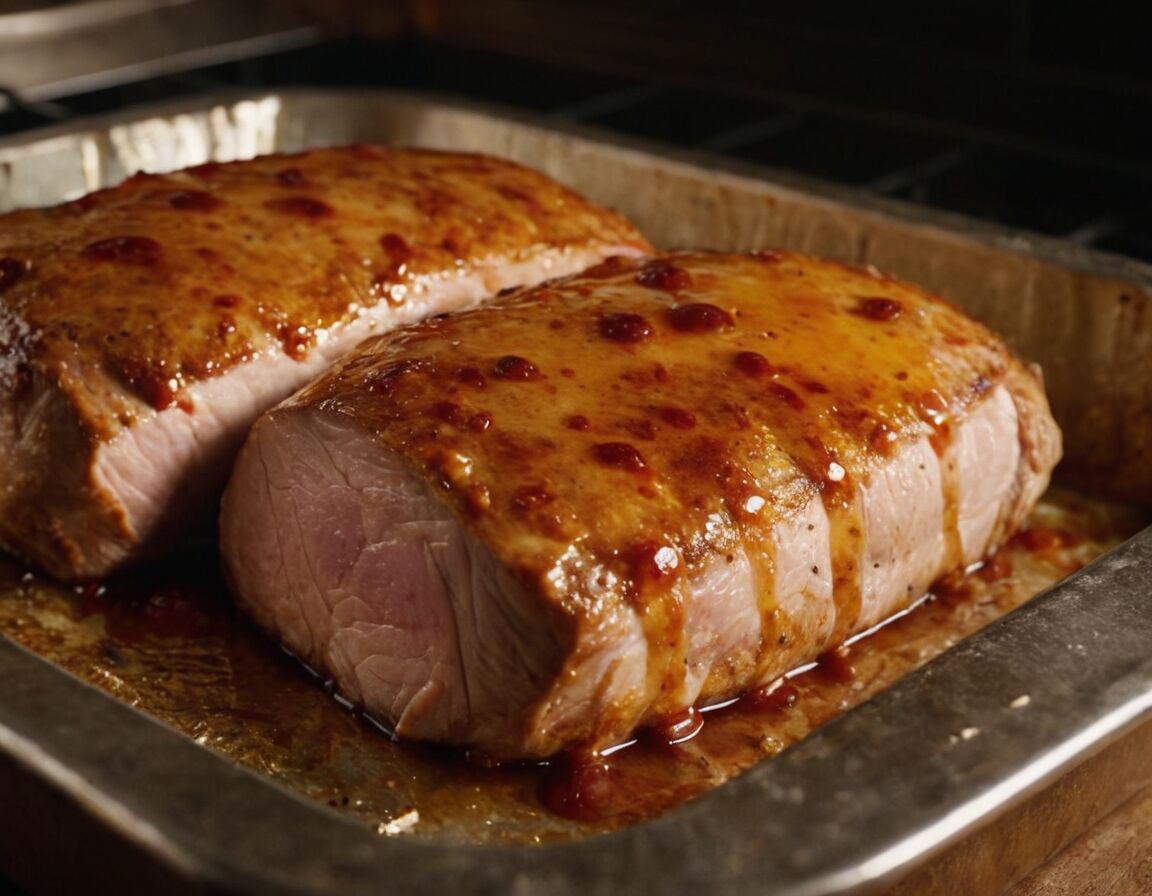 Mit Alufolie abdecken, 25 Minuten im Ofen garen - Schweinefilet im Backofen mit Soße: Ein einfaches Rezept für saftigen Genuss