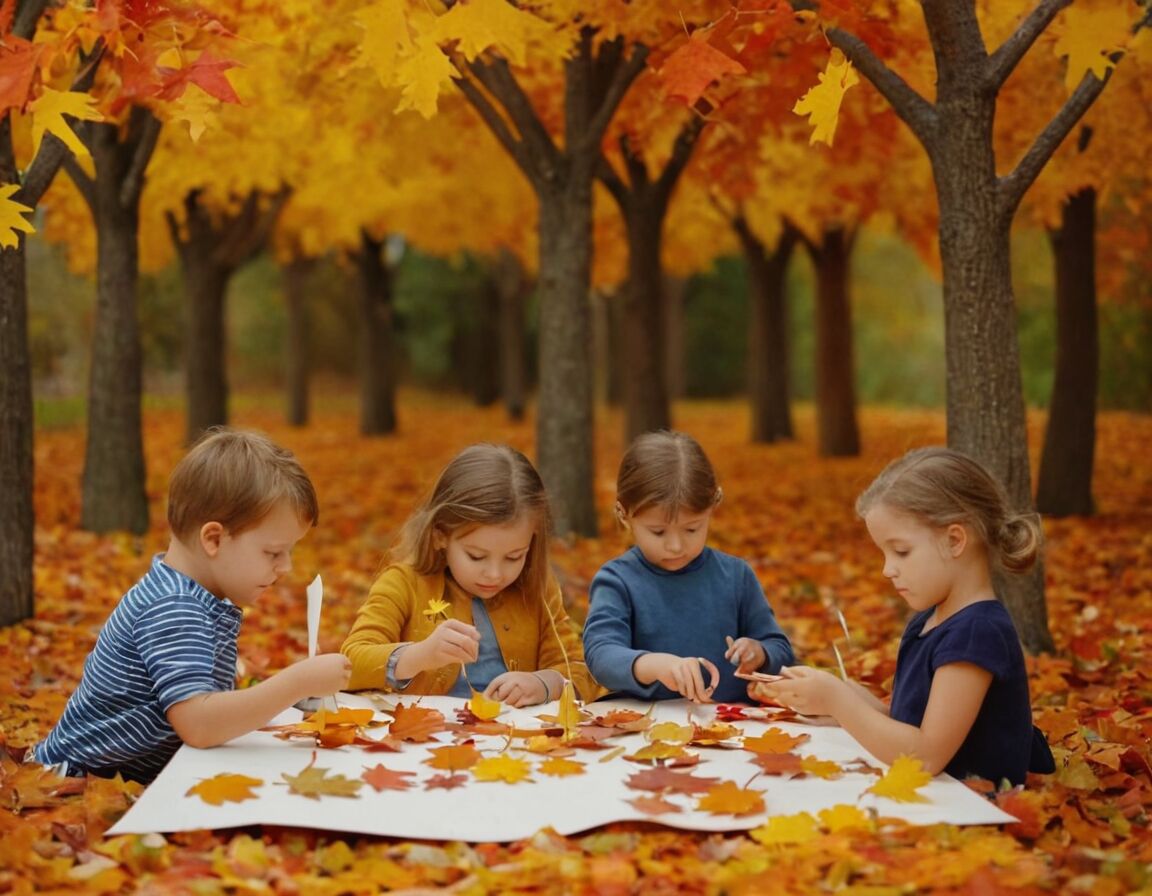 Herbstbäume aus Papier und Naturmaterialien gestalten - Kreatives Basteln mit Kindern im Herbst: Ideen für unvergessliche Bastelstunden